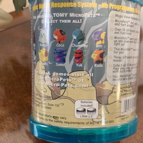 MicroPets Tomy Sumo Dragon 2002 Interactive Toy Collectible Micro Pets New - Picture 2 of 4